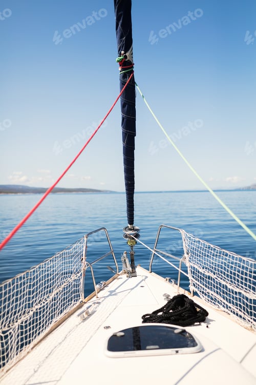 Preview: Portrait of sailing boat on open sea