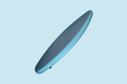 Preview: Surfboard Clean 3D Illustration