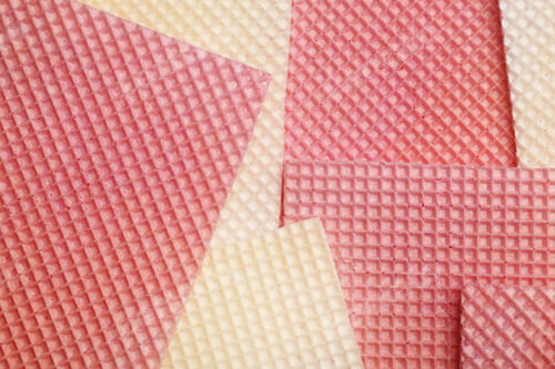 Preview: Tasty wafers as background, closeup. Crispy food