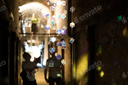 Preview: Art reuse sustainability recycle exhibition in creative dark tunnel exhibition showcase different