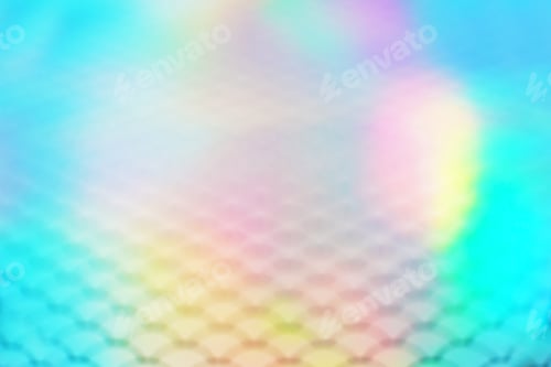 Preview: An amazing and vibrant macro of iridescent surface with scale texture as background