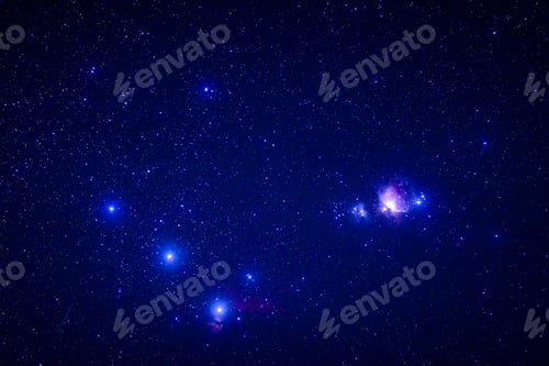 Preview: Galaxies in starry night sky