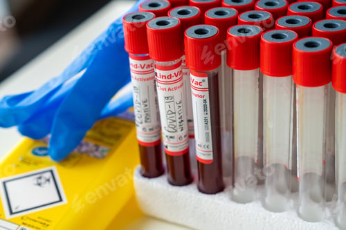 Preview: Closeup shot of positive and negative COVID-19 tests