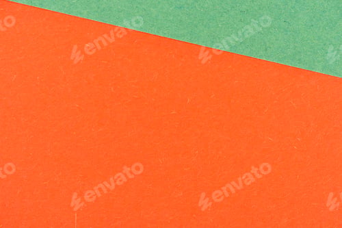 Preview: close-up shot of orange and green paper layers for background