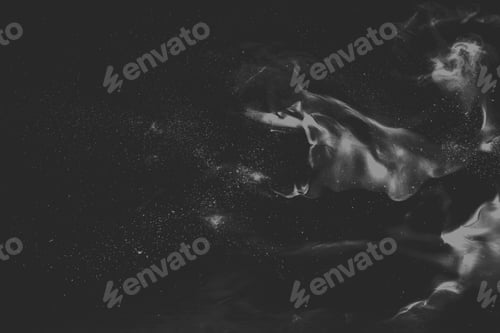 Preview: Black fluid smoke patterned background