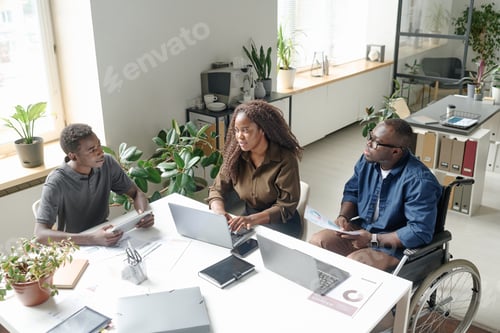 Preview: Office Workers Having Conversation