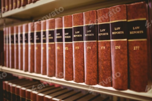 Preview: Close Up Of A Lot Of Law Reports In Library