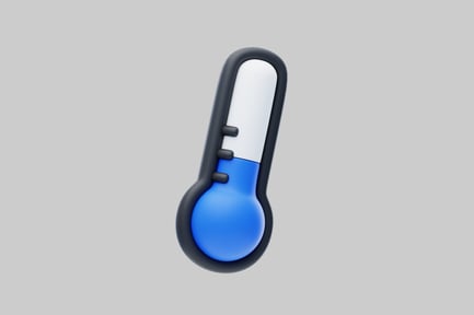 Preview: Simple blue thermometer