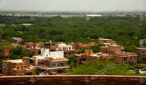 Preview: Aerial view new construction in jodhpur city.