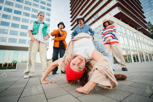Preview: A Talented B-Girl Displays Her Incredible Breakdance Skills While Executing a Stunning Freeze Move