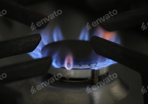 Aperçu: Gas flame on a stove top