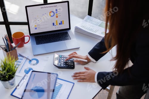 Preview: Data Analytics Dashboard in Modern Office Meeting Room