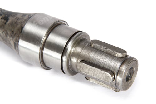 Preview: Image keyed connection to the shaft, isolated, on a white background
