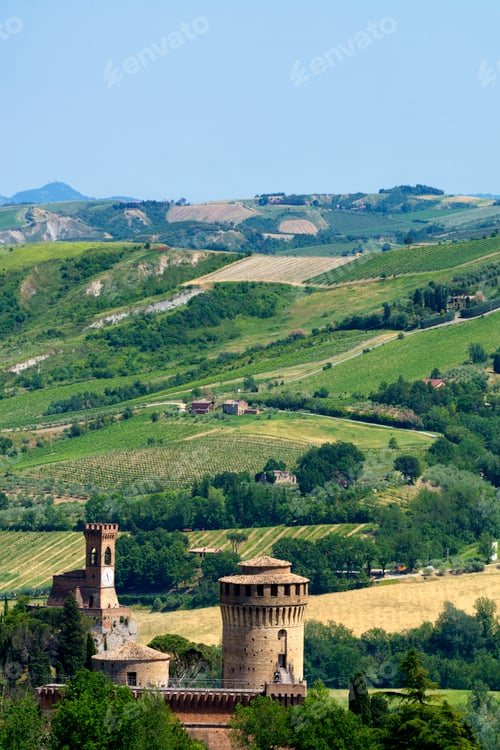 Preview: Rural landscape on the hills near Riolo Terme and Brisighella