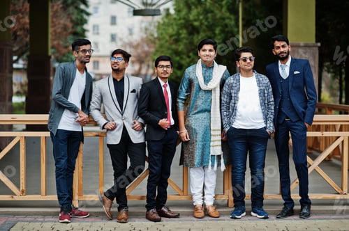Preview: Group of south asian indian man