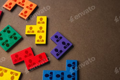Preview: Parts of people representing teams and groups of people.