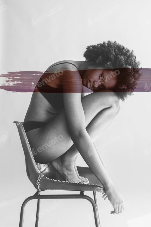 Preview: Black model with natural hair