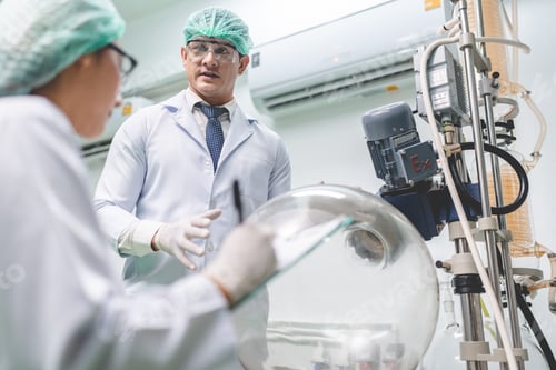 Preview: professional health care researchers working in medical science laboratory, medicine technology