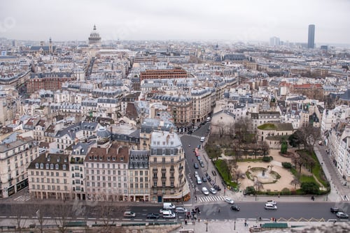 Preview: top view on Paris