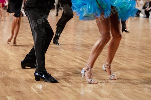 Preview: legs couple dancers in dance competition