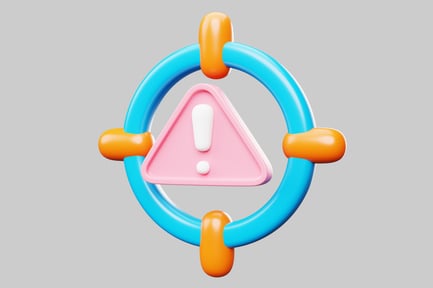 Vorschau: Warnschild mit Dreieck und Ausrufezeichen