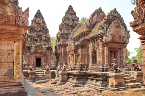 Preview: Closeup shot of famous Angkor Wat temple in Cambodia