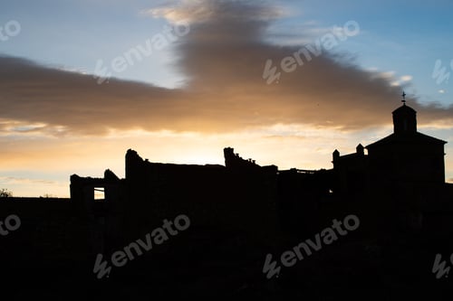 Preview: Ruins of the town of Belchite, Zaragoza. Spain