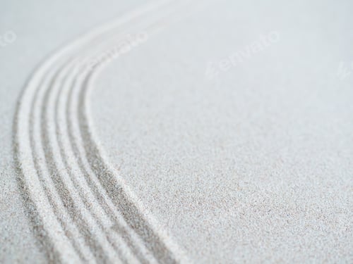 Preview: Zen Garden japanese with White Pebble