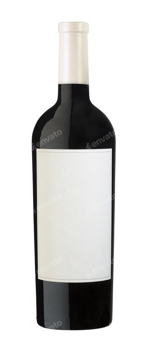 Preview: wine bottle isolated on white