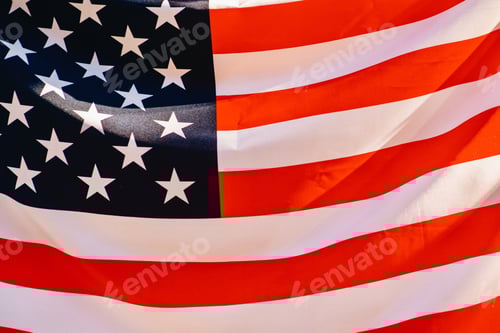 Preview: Stars and Stripes: Patriotic American Flag Close-up