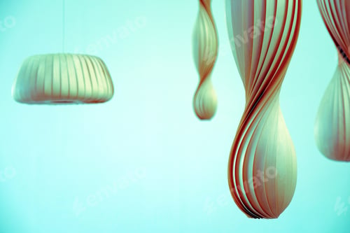 Preview: Geometric Figures Soar In The Air Is Very Unusual And Beautiful.