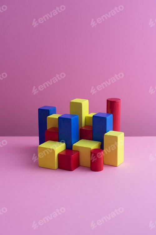Preview: Color block cubes
