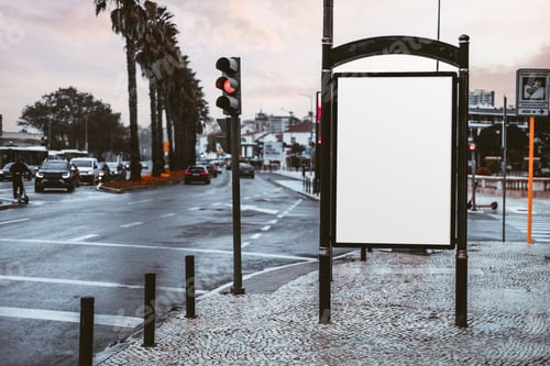 Preview: A billboard near a traffic light