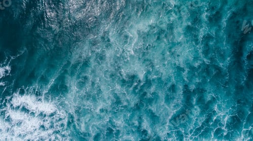 Preview: Aerial view of beautiful sea wave surface