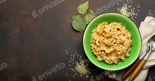 Preview: Ven Pongal (Khara Pongal), traditional Indian savoury rice dish made during celebrating Pongal