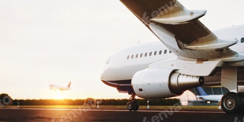 Preview: White commercial airplane