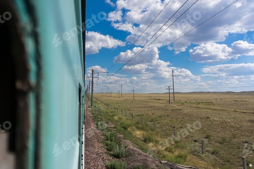 Preview: View from the window of moving train
