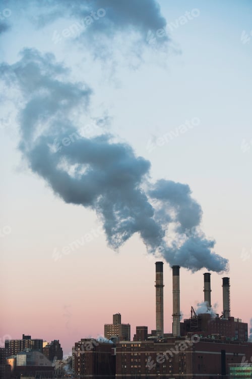 Preview: Smoke billowing from industrial plant