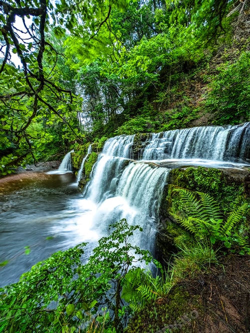 Preview: Long exposure Four Waterfalls walk, Waterfall Country, Brecon Beacons South Wales, United Kingdom