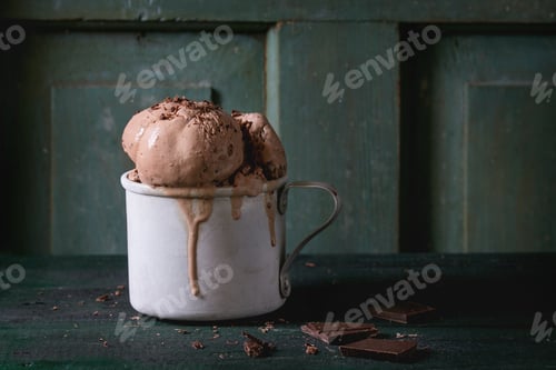 Preview: Mug with chocolate ice cream