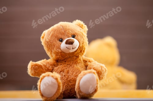 Preview: teddy bear near a mirror