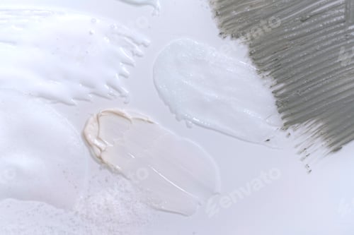 Preview: Spa. Facial Mask part of face. Background texture.