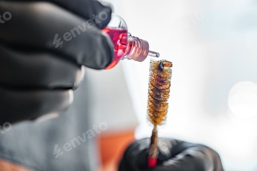 Preview: Ramrod for cleaning the barrels of weapons close up