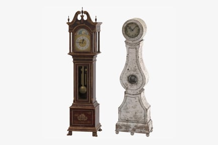 Preview: Antique Grandfather Clocks Set
