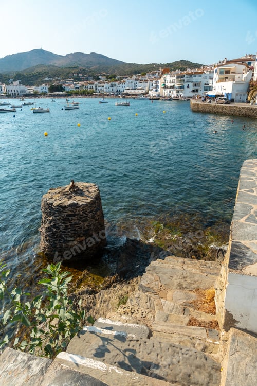 Preview: Boats on the beach of the coast of Cadaques, town on the Costa Brava of Catalonia