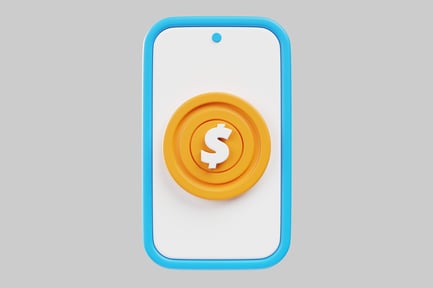 Preview: Phone with dollar coin