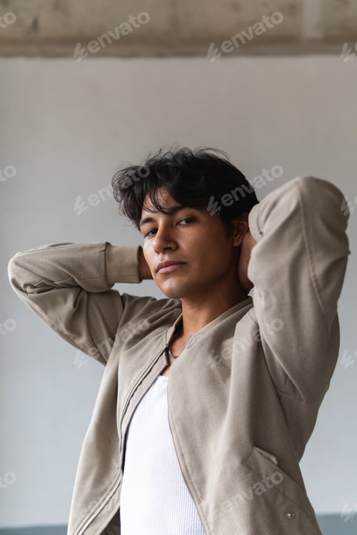 Preview: Young latin man posing