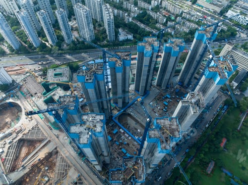 Preview: Aerial view of landscape in shenzhen, China