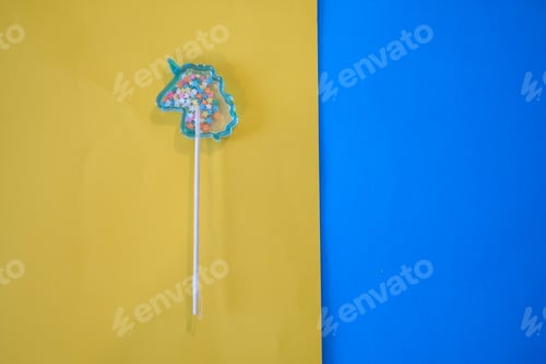Preview: Set of colorful lollipops isolated on white background.