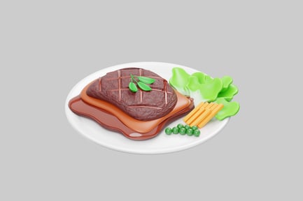 Vista previa: Cena de bistec con acompañamientos